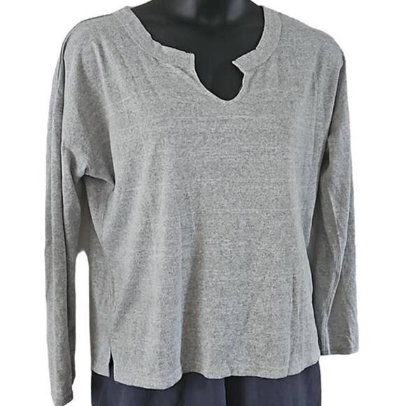 Blis Women's Relaxed Long Sleeve Tee -Gray Size Large Lightweight Soft Knit NWOT - Picture 8 of 10